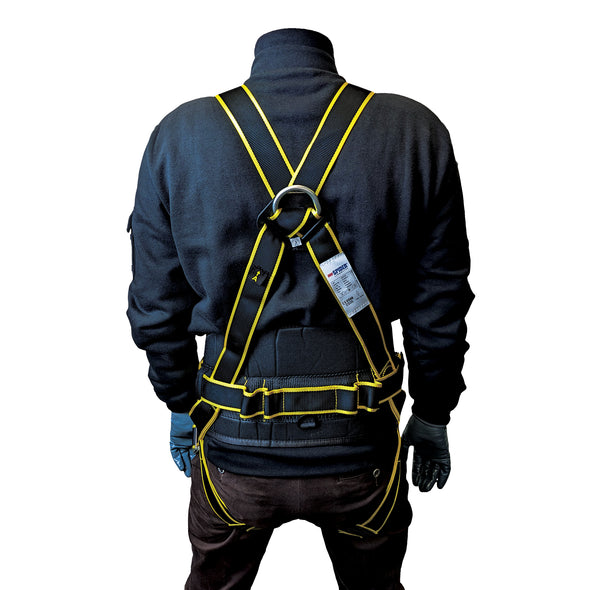 Harness with 2 attachment points and rotating belt