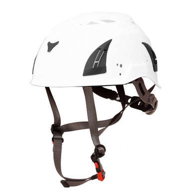 White safety helmet