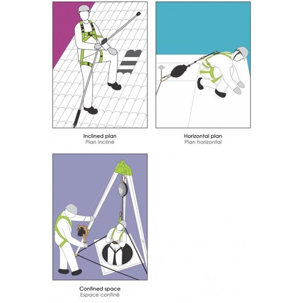 Atex 2-point harness with extension