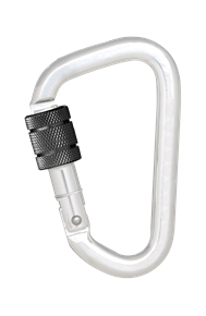 Key-lock type aluminum screw locking carabiner