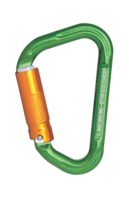 Key-lock type automatic locking aluminum carabiner