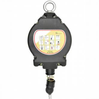 Automatic retractable device for steel cable 20 m